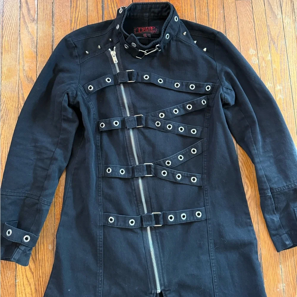 Y2K Tripp NYC Vintage Duster Trench Coat - Picture 2 of 16